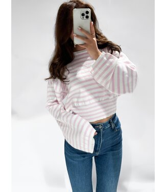 NARA TOP - PINK STRIPE