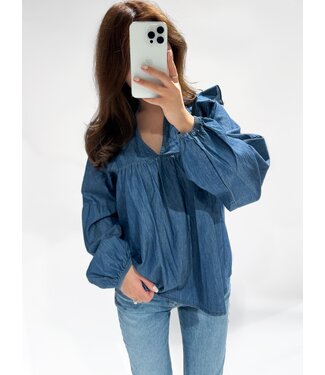 EVELYN TOP - DENIM
