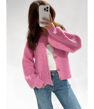 SARAH CARDIGAN - COTTON PINK
