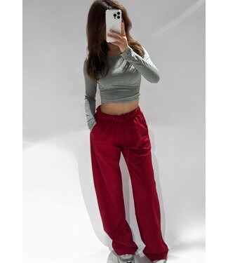 MIA TROUSERS - BORDEAUX