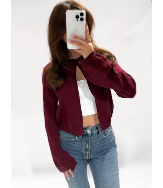 VERA CARDIGAN - BORDEAUX