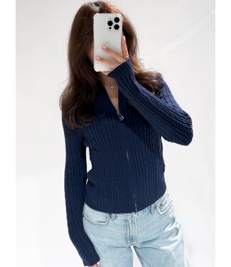 FAITH CARDIGAN - 1001 - NAVY