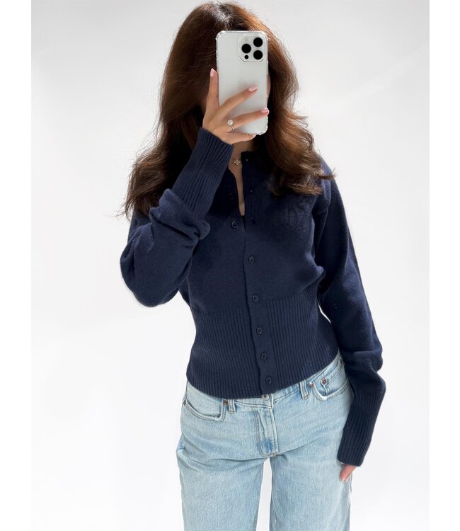 ZOEY CARDIGAN - 1005 - NAVY
