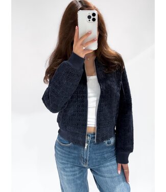 CELINE TWEED JACKET - 1007 -  NAVY