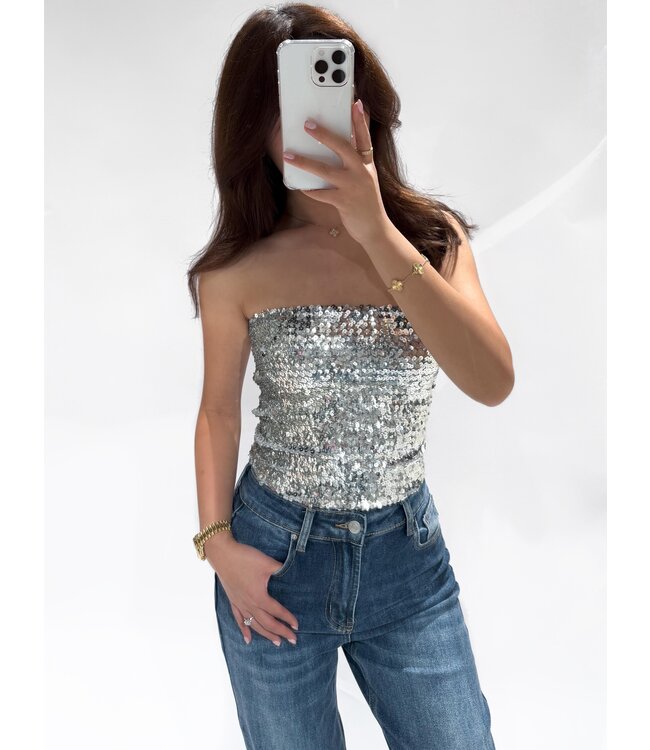 CAMILA TUBE TOP - 1006 - SILVER