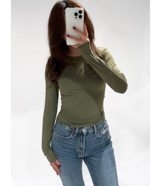 ZIA TOP - OLIVE