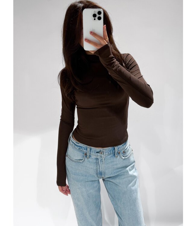 GIANNA TOP - 1020 - BROWN