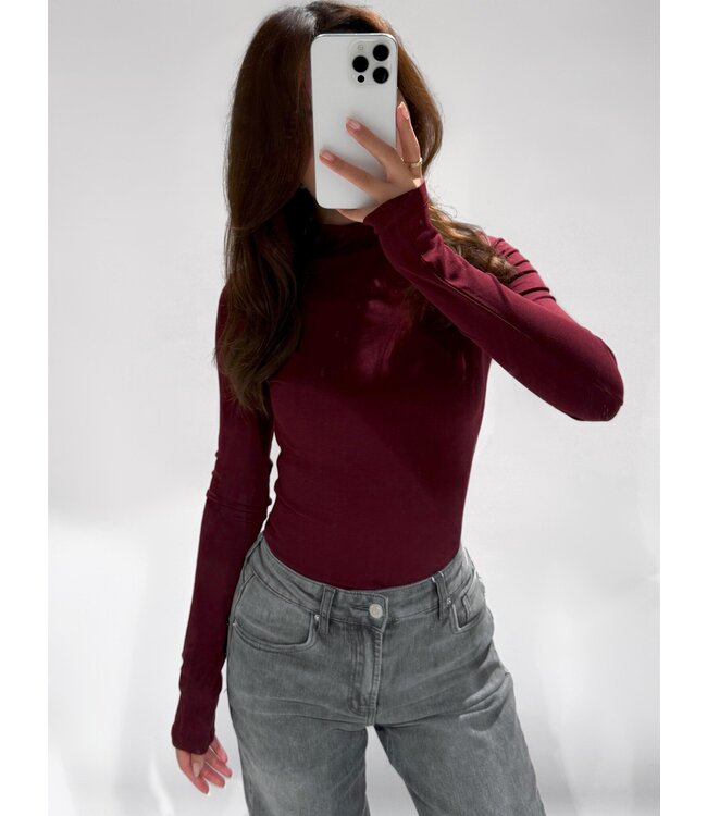 GIANNA TOP - 1020 - BORDEAUX