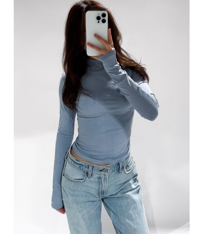 GIANNA TOP - 1020 - STEEL BLUE