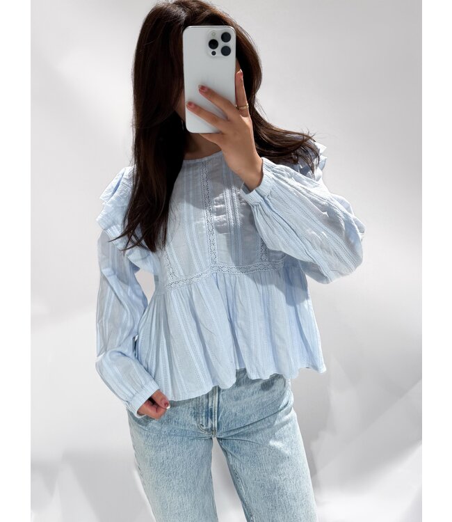 (PRE-ORDER SIZE M/L) GAIA TOP - SKY BLUE