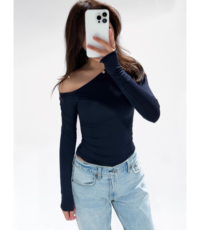 ZOYA TOP - NAVY