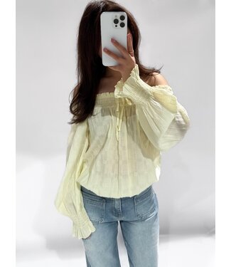 CHARLOTTE TOP   - LEMON