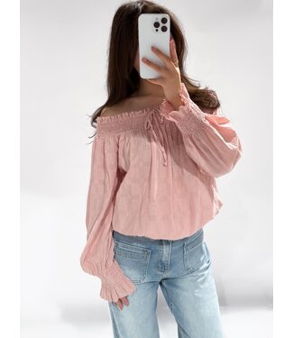 CHARLOTTE TOP   - DUSTY PINK