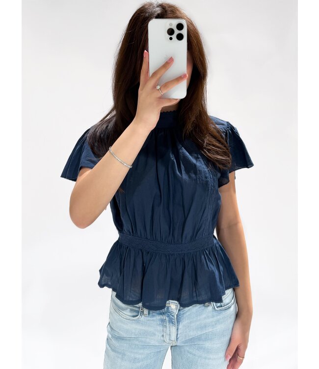 ISABEL TOP - NAVY