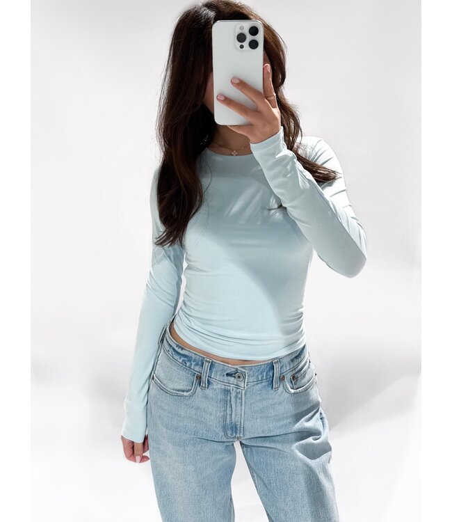 ZIA TOP - SKY BLUE