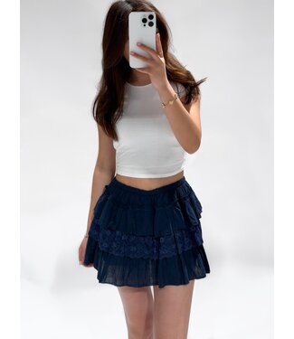 KAIA SKORT  - NAVY