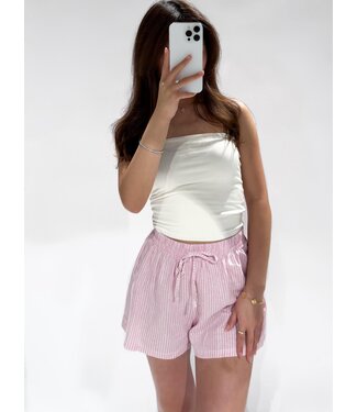 NAMI LINEN SHORT - PINK