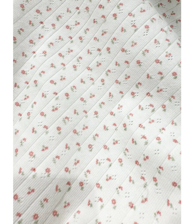 CINDY POINTELLE TOP - 1029 - FLORAL RED