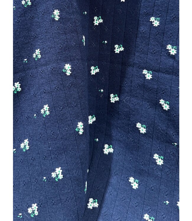 NANCY POINTELLE TOP - 1030 - NAVY