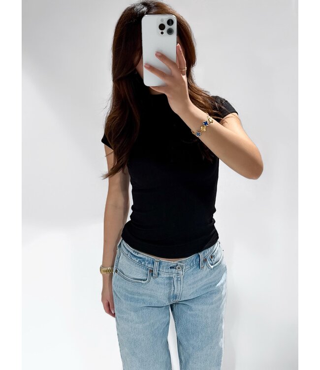 RHEA  TOP - LVC0026 - BLACK