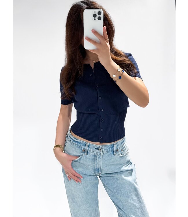 JOSIE CARDIGAN - NAVY - LVC1031