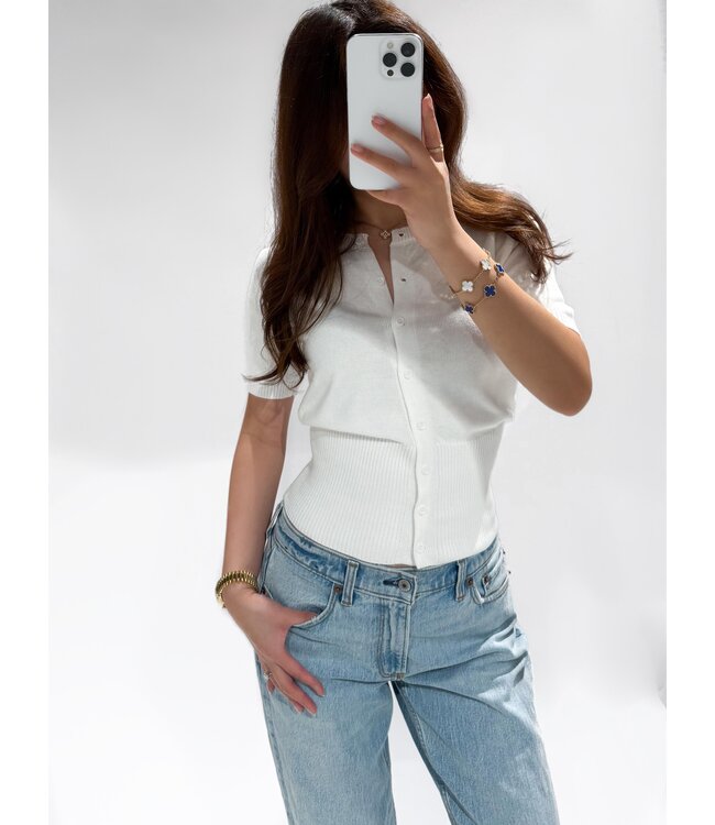 JOSIE CARDIGAN - WHITE - LVC1031