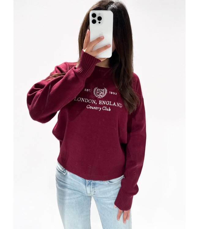 LONDON SWEATER - LVC1061 - 1 - WINE