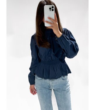 NOELLE TOP - NAVY