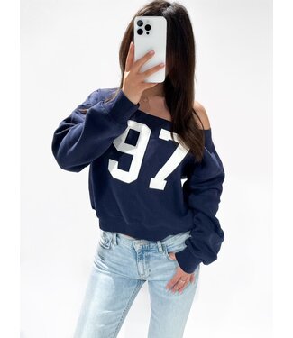 97 OFF SHOULDER SWEATER - RF0034 - NAVY