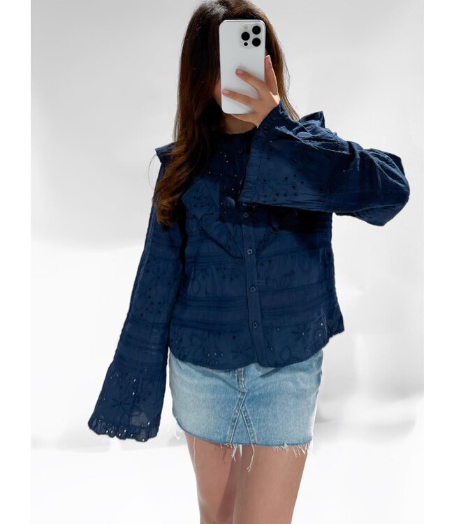 DAISY TOP - NAVY