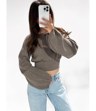 NARA TOP -  TAUPE