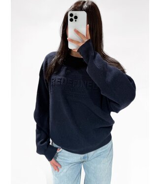 REDEFINED RIBBED SWEATER - RF0035 - NAVY