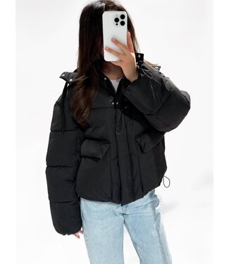PUFFER JACKET - LVC1075 - BLACK