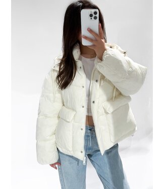 PUFFER JACKET - LVC1075 - WHITE