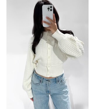NORA CARDIGAN - LVC1070 - WHITE