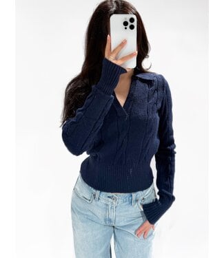 SOPHIE  TOP - LVC1080 - NAVY