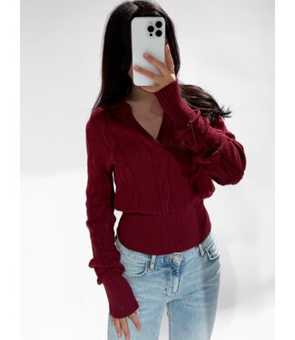 SOPHIE  TOP - LVC1080 - BORDEAUX