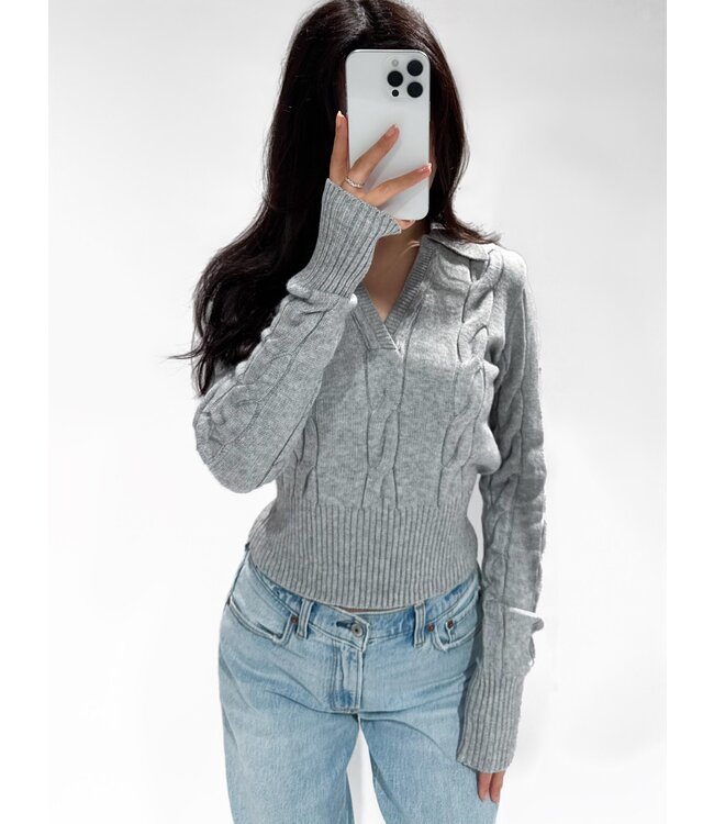 SOPHIE  TOP - LVC1080 - GREY