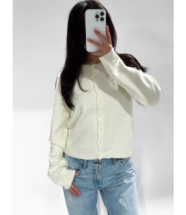 MILLIE CARDIGAN - LVC1078 - OFF WHITE