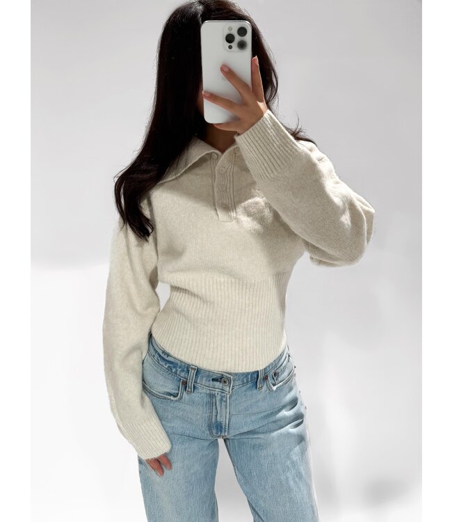 NOVA SWEATER - LVC1069 - LIGHT BEIGE