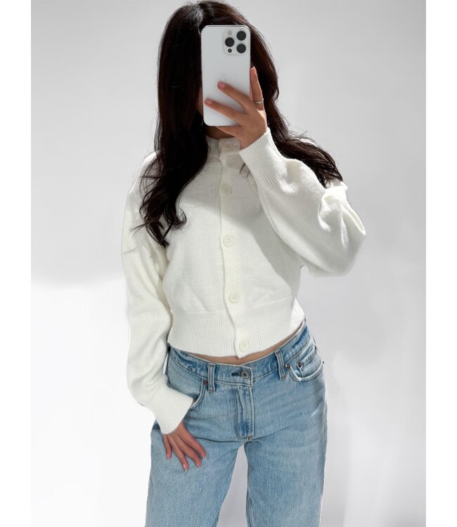 JAYLANI CARDIGAN - LVC1072 - WHITE