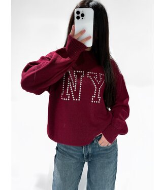 NEW YORK SWEATER - BORDEAUX