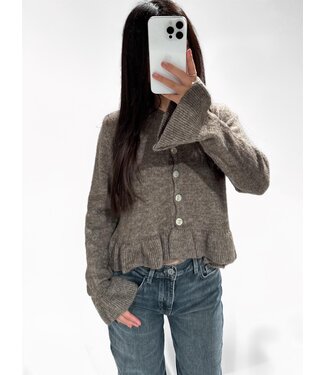 NAOMI CARDIGAN - TAUPE