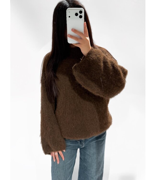 MOLLY SWEATER - BROWN