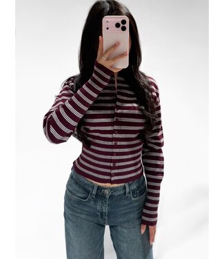 ALICE CARDIGAN - LVC1085 - BORDEAUX