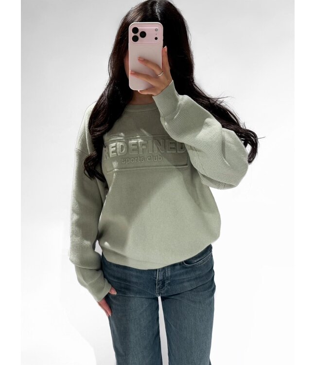 REDEFINED RIBBED SWEATER - RF0035 - SAGE