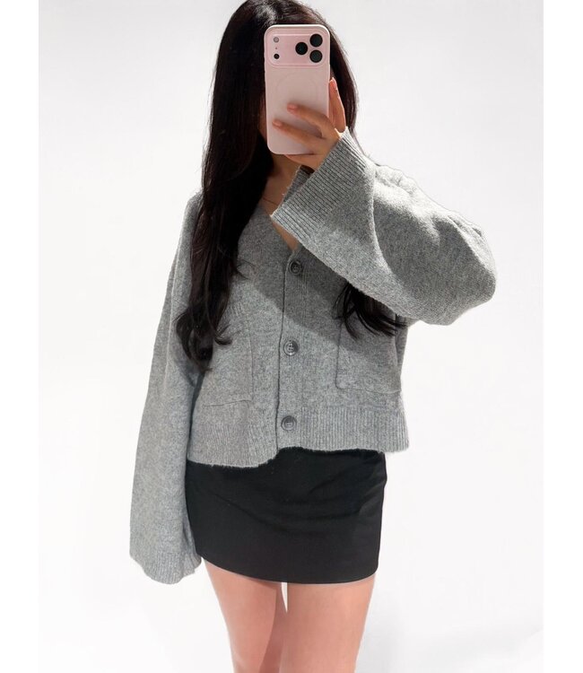 VIOLET CARDIGAN - LVC1067 - GREY