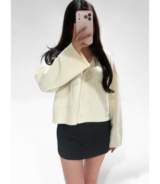 VIOLET CARDIGAN - LVC1067 - CREME