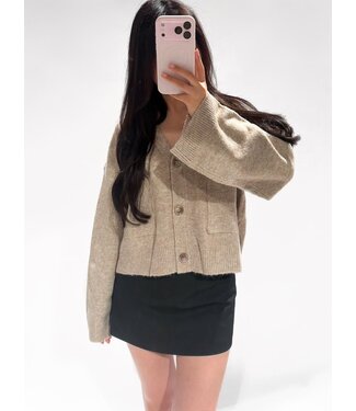 VIOLET CARDIGAN - LVC1067 - TAUPE