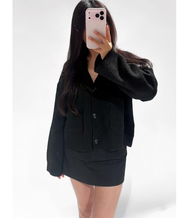 VIOLET CARDIGAN - LVC1067 - BLACK